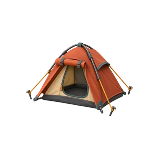 Camping als 3D-Reiseobjekt im Stil von Packliste